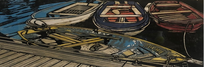 Painting of Old Skiffs