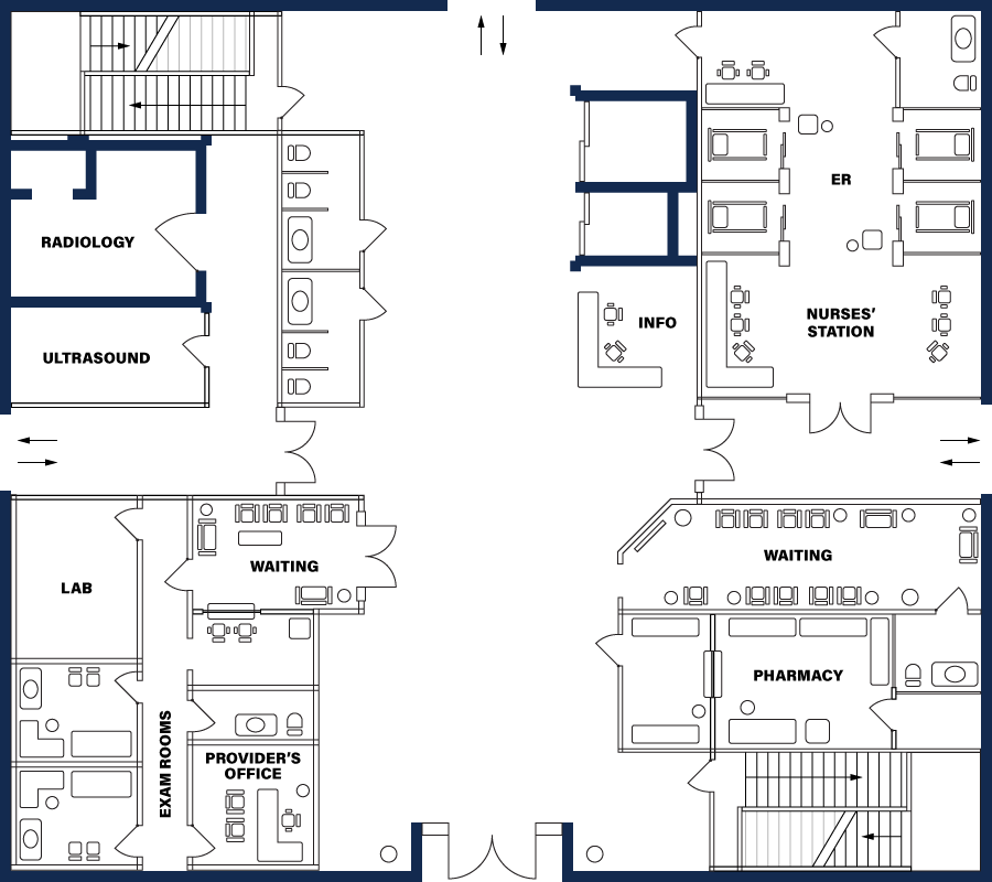 Hospital floor plan