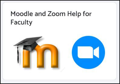 Moodle and Zoom help