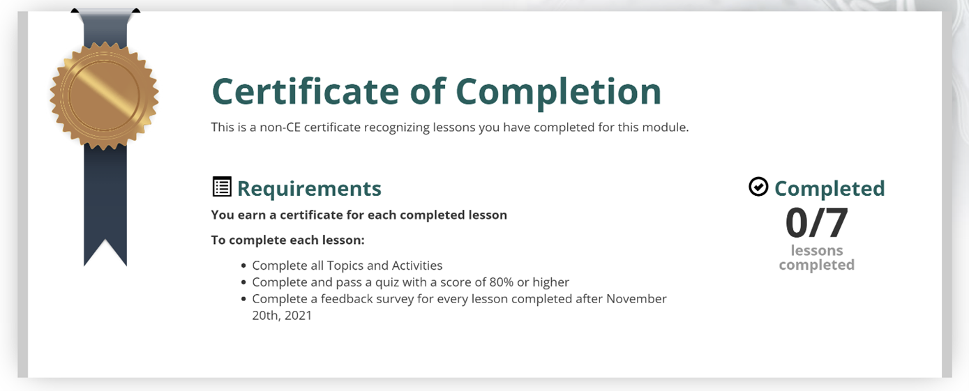 example of a certificate of completion
